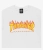 Thrasher T-shirt Flame White