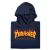 Thrasher Hoodie Flame Navy