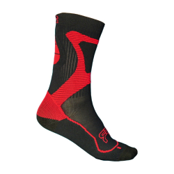 FR - NANO SPORT SOCKS BLACK/RED 36-38