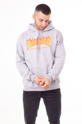 Thrasher Hoodie Flame Grey