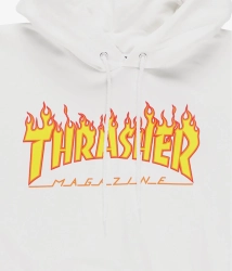 Thrasher Hoodie Flame White M size