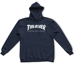 Thrasher Hoodie Skate Mag Navy L size