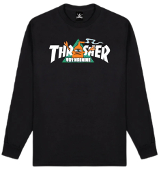Thrasher x Toy Machine Longsleeve Vortex Black L size