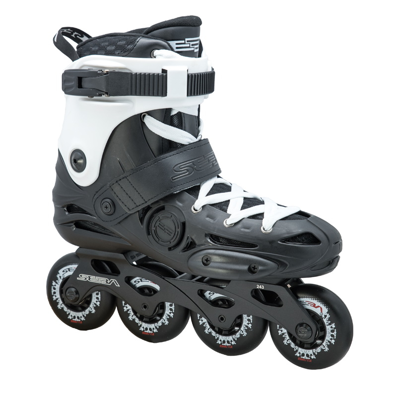 SEBA E3 80 Black/White rollers