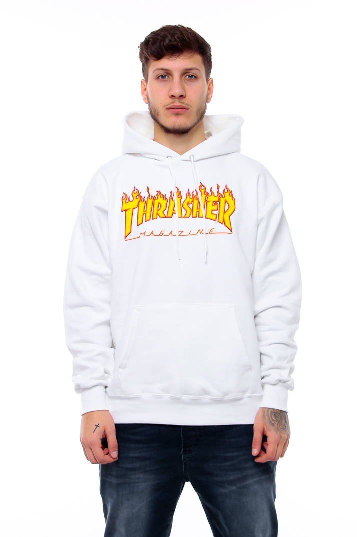 Thrasher Hoodie Flame White (M size)