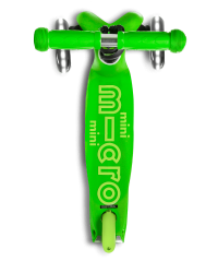 Micro Mini Deluxe LED skrejritenis ( spīdoši riteņi ) Green