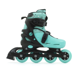 SFR Plasma Adjustable Inline Skates Green 33-37