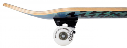 Rocket Complete Skateboard 8 Warp Foil Silver