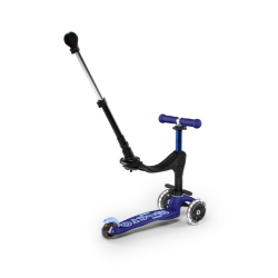 Micro Mini 3 in 1 Deluxe Plus LED skrejritenis Blue