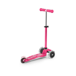 Micro Mini 3 in 1 Deluxe Plus LED skrejritenis Pink