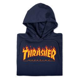 Thrasher Hoodie Flame Navy