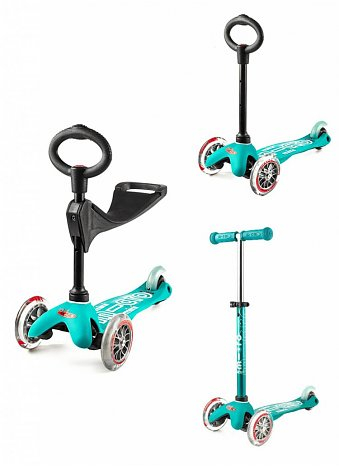 Micro Mini 3 in 1 Deluxe skrejritenis