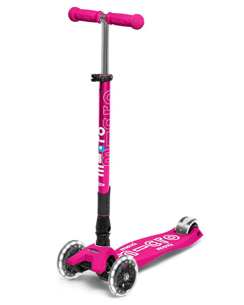 Micro Maxi Deluxe Foldable LED самокат
