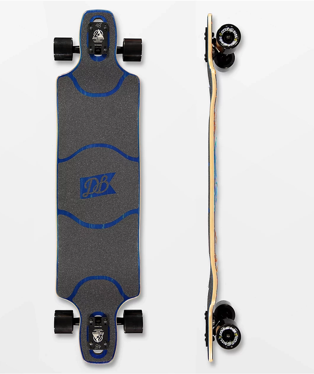 DB Longboards Paradigm Blue & Gold 41 Longboard