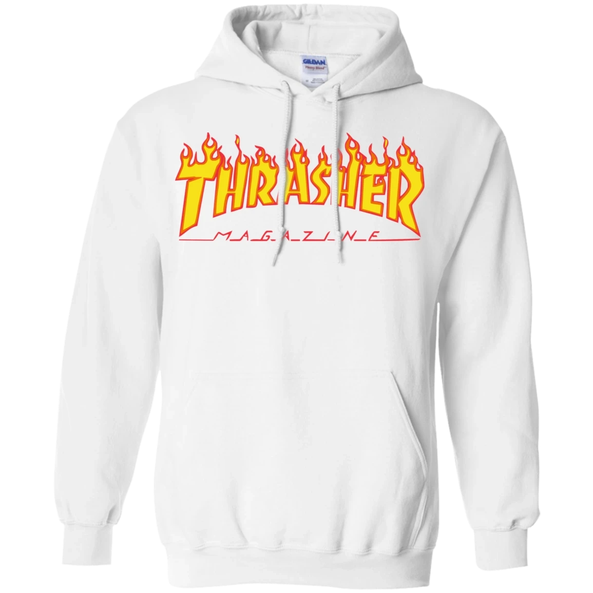 Thrasher Hoodie Flame White (M size)