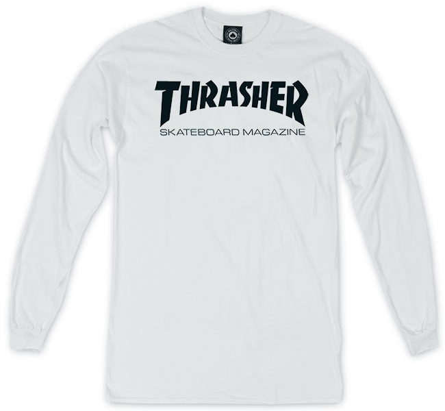 Thrasher Longsleeve Skate Mag White