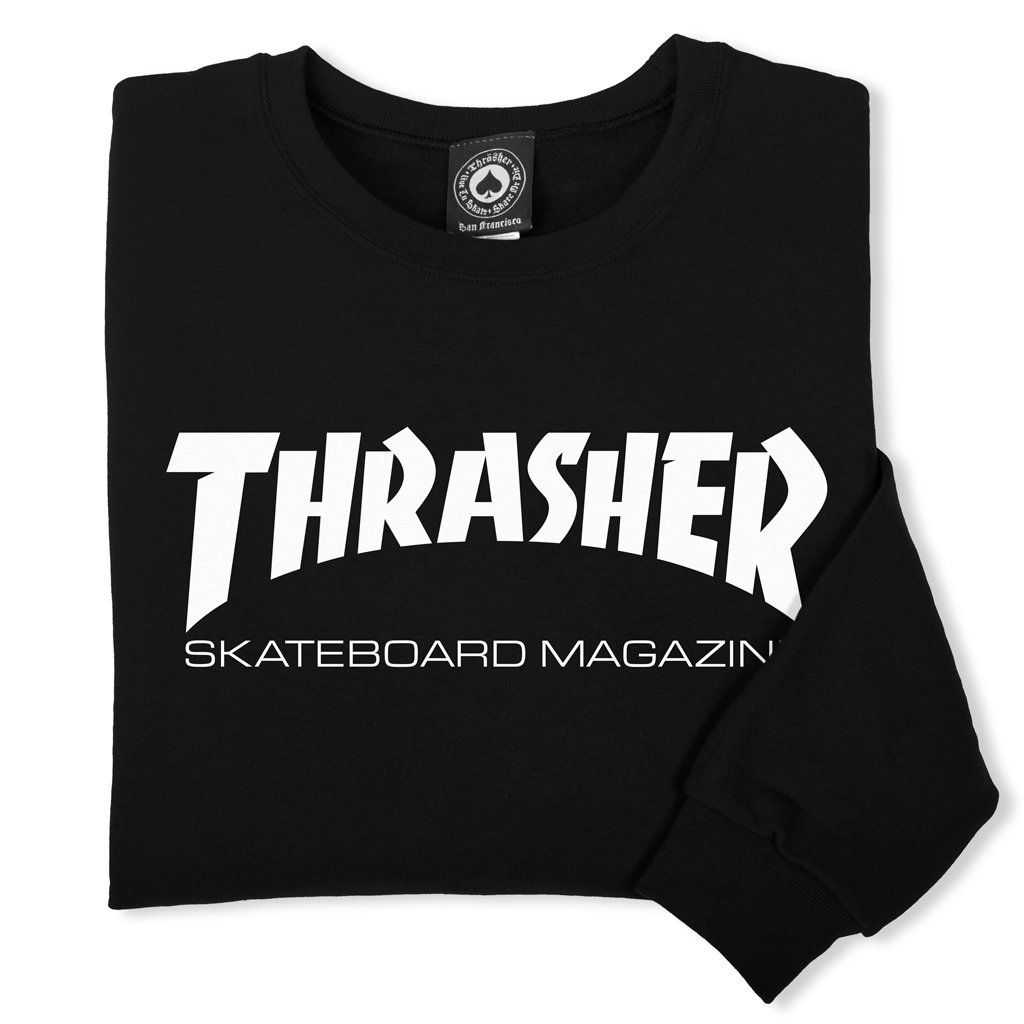 Thrasher Crewneck Skate Mag Black