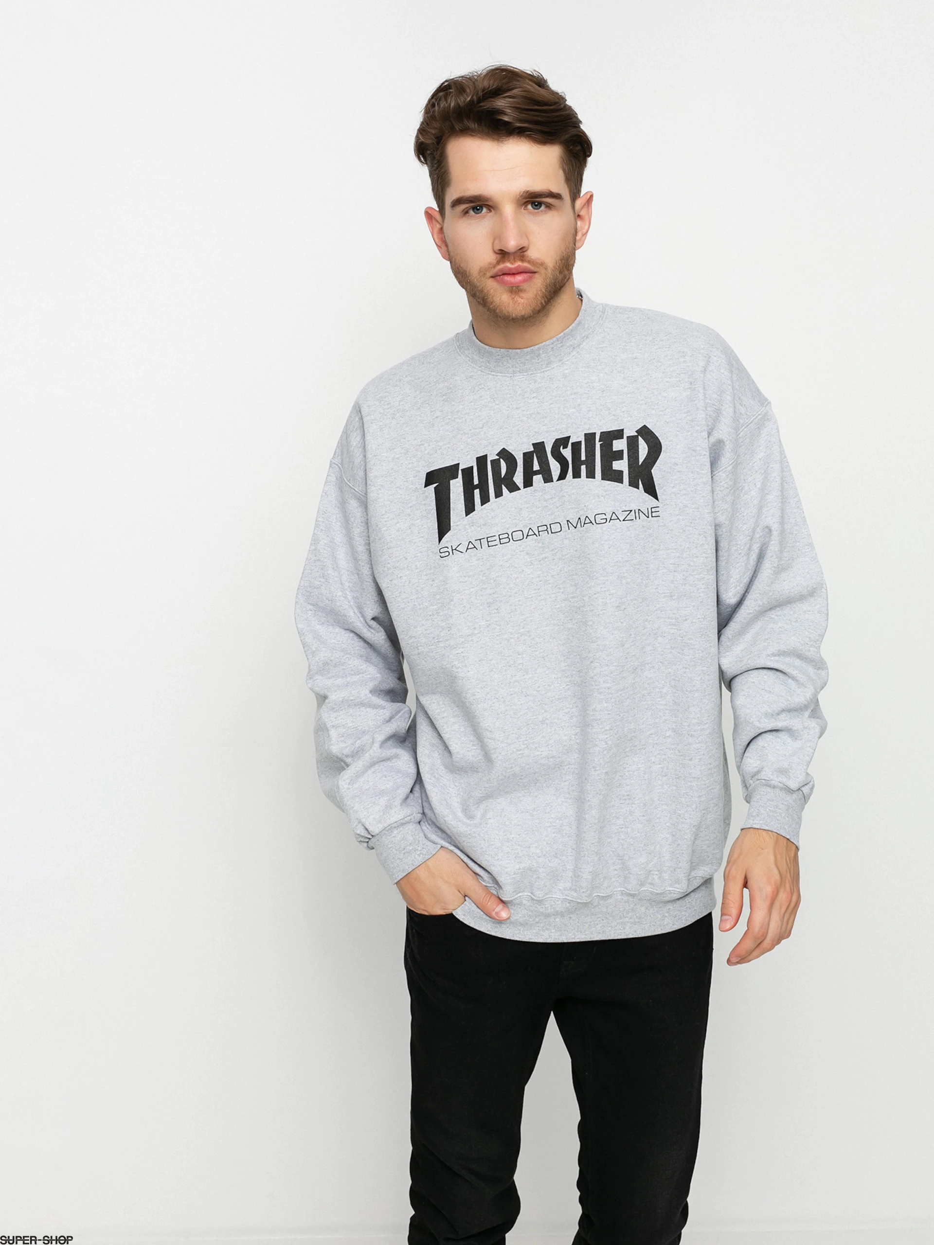 Thrasher джемпер Skate Mag Grey