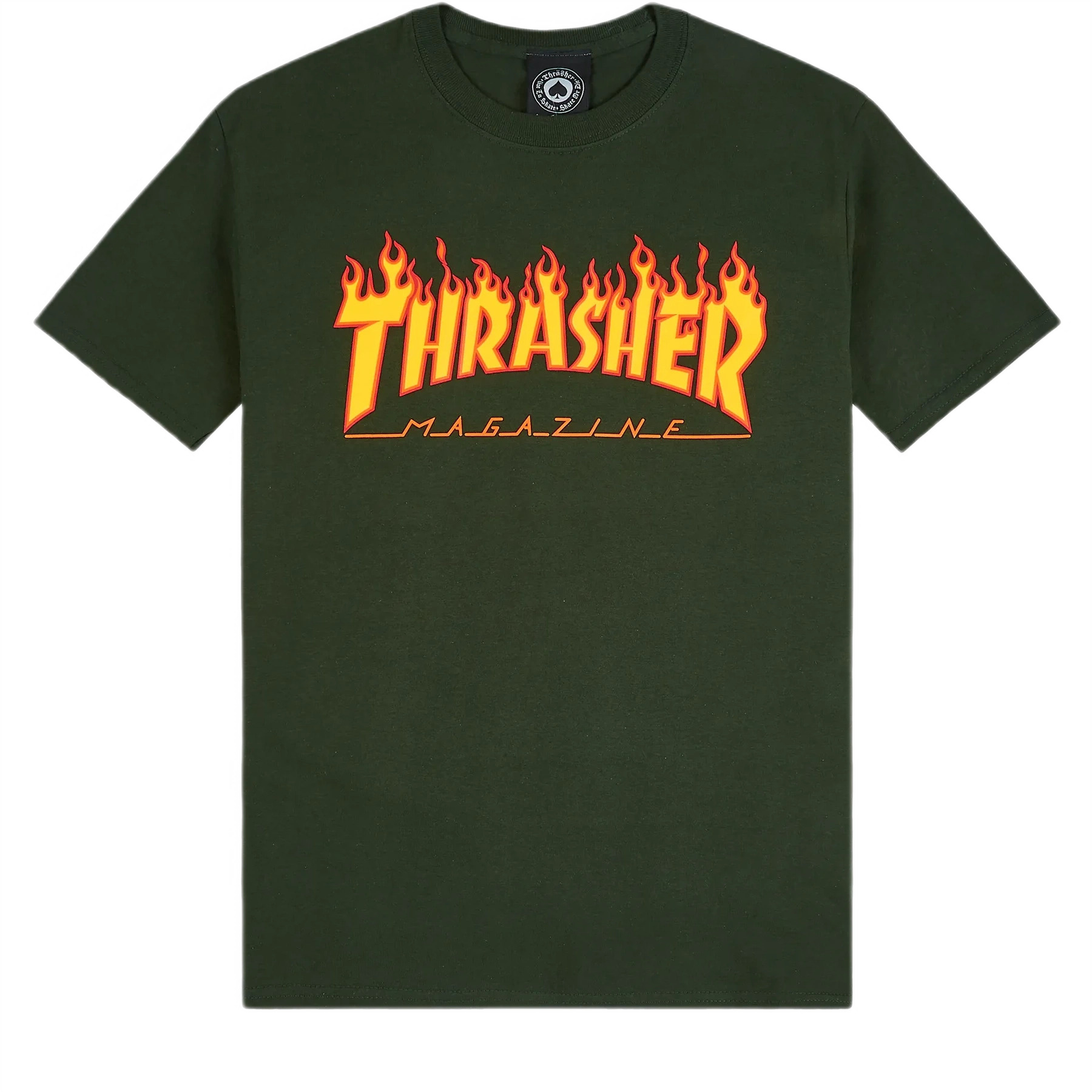 Thrasher T-shirt Flame Forest Green
